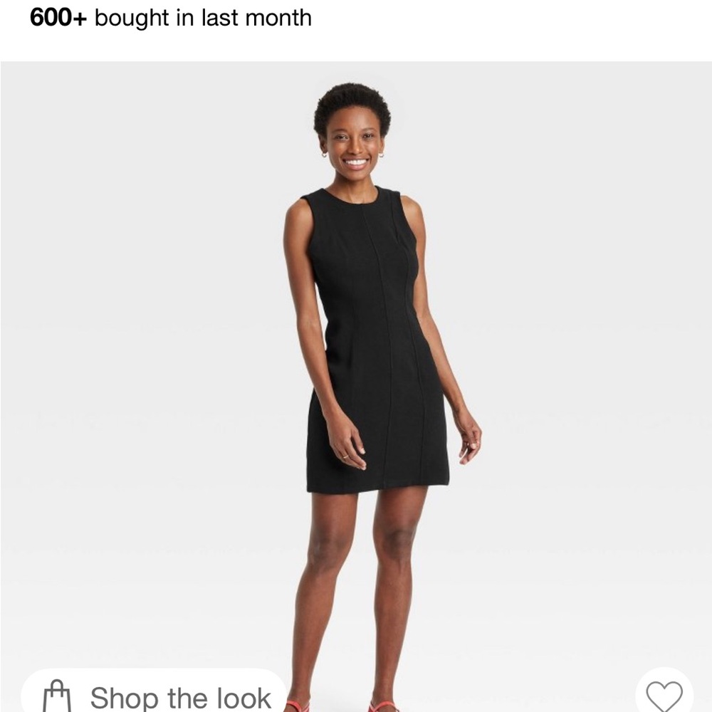 a new day Black Mini Dress